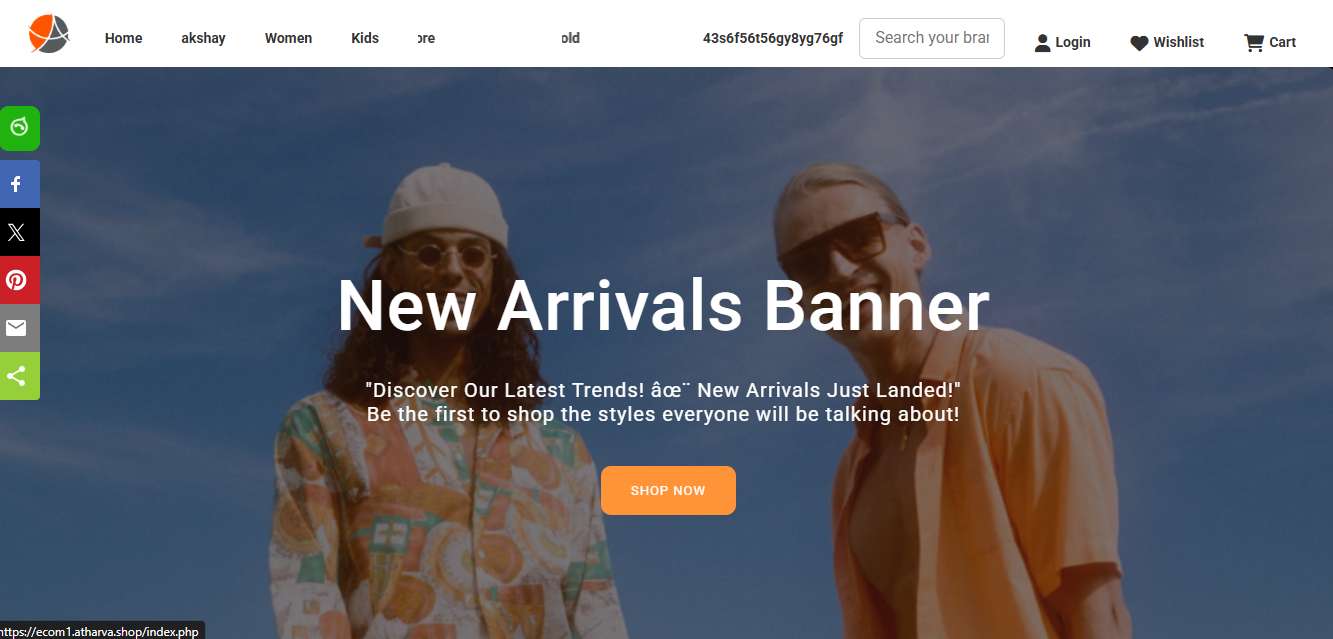 Ecommerce 1 website